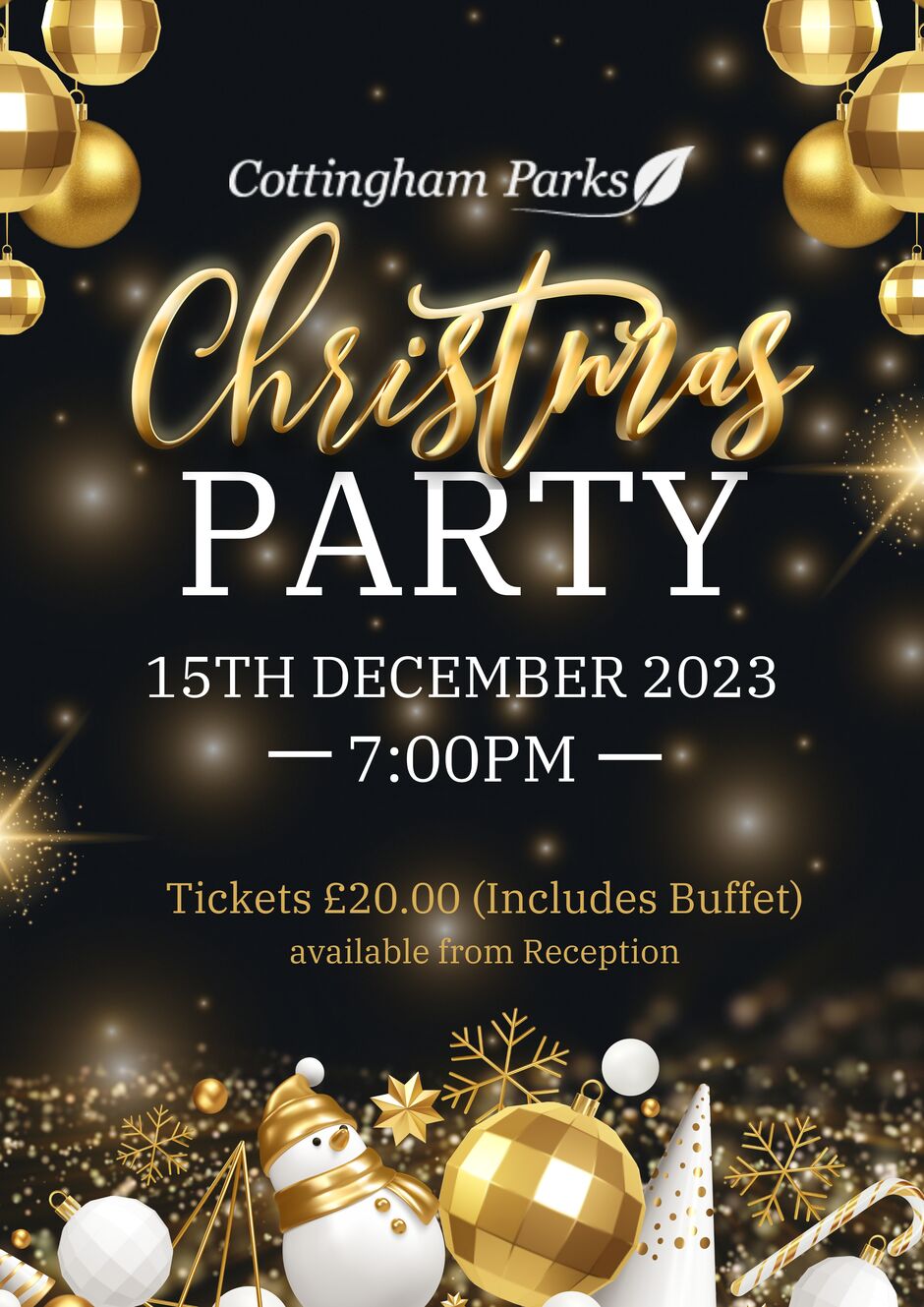 Celebrate with Family, Friends or Colleagues at our Fantastic Christmas Party Night this December